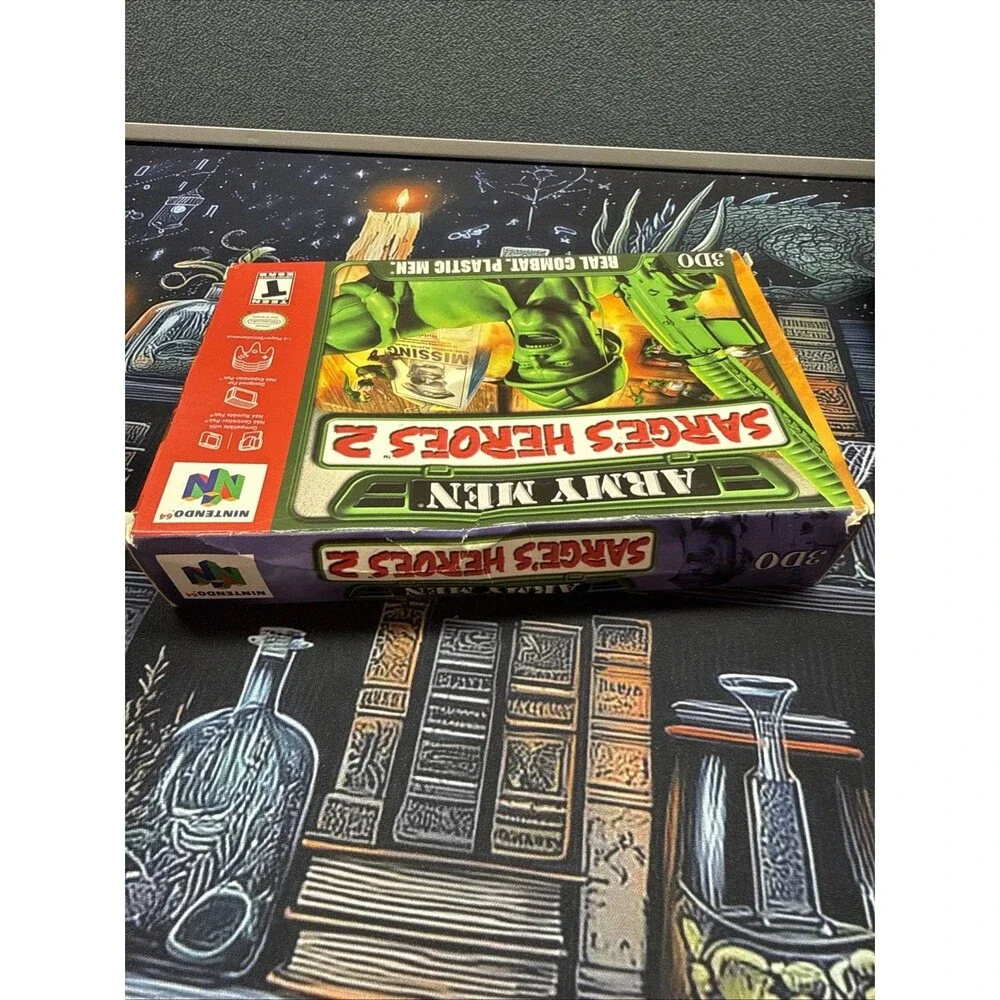 Army Men: Sarge's Heroes 2 Nintendo 64 N64 CIB Tested
